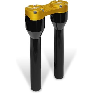 HB-RS1-10-BG - Heinz Bikes Clubstyle Straight Riser For Harley Davidson FLD 1690 2012-2013 25.5 cm (10") - Black/Gold