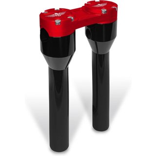 HB-RS1-8-BR - Heinz Bikes Clubstyle Straight Riser For Harley Davidson FLD1690 2012-2013 20.5 cm (8") - Black/Red
