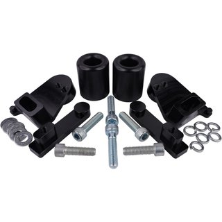 BikeTek Black STP Crash Protectors Set - Honda CBR1000RR 2004-05