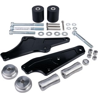 BikeTek Black STP Crash Protectors Set - Honda CBR500R 2013-15