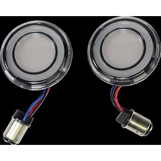 KUR2902 - Kuryakyn Tracer LED Turn Signal Conversions For Harley Davidson FLD 1690 2013 Front Smoke