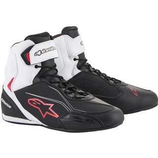 Alpinestars Faster-3 Motorcycle Boots 38 Black White Red (UK 5)