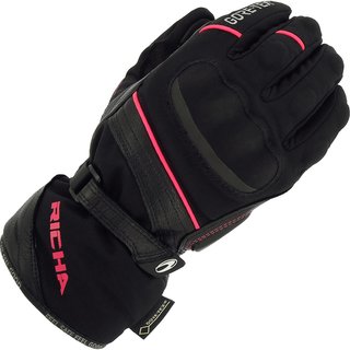 Richa Diana Gore-Tex Ladies Motorcycle Gloves XL Black Pink