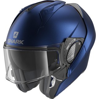 Shark Evo-GT Blank Mat Flip Front Motorcycle Helmet KS (King Size) Matt Blue (B06)