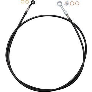 100065-B - Fat Baggers Inc. EZ Install Brake Hose For Harley Davidson FLHX 1923 2024-2026 - Black 165cm