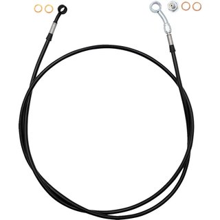 110060-B - Fat Baggers Inc. EZ Install Brake Hose For Harley Davidson FLTRK 1868 2020-2024 - Black 152.5cm