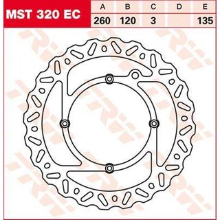 MST320EC - TRW EC Cross Design Brake Disc For Husqvarna CR125 2000-2013 Front