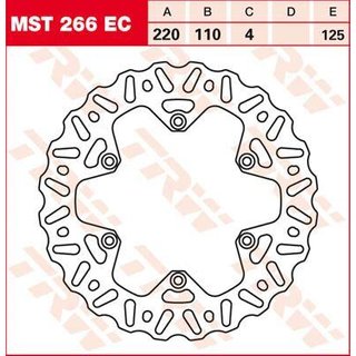 MST266EC - TRW EC Cross Design Brake Disc For KTM Adventure 640 2000-2002 Rear