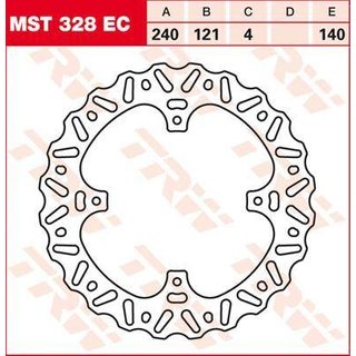 MST328EC - TRW EC Cross Design Brake Disc For Honda CR125 2002-2007 Rear