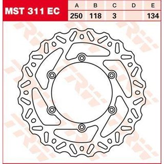 MST311EC - TRW EC Cross Design Brake Disc For Suzuki DR125SM 2008-2012 Front