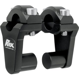 1R-P2SS - Rox Speed FX Pivoting Handlebar Risers For 7/8" Bar Clamps For Honda CB1000C 50.8 mm (2") - Black