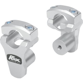 3R-P2PPL - Rox Speed FX Pivoting Handlebar Risers For 1-1/8" Bar Clamps For KTM Adventure 1090 2018 44.5mm (1-3/4") - Chrome