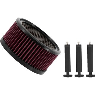 TM-1020-BPBK - Trask Big Power Filter Kit For Harley Davidson FLD 1690 2012-2013 - Black