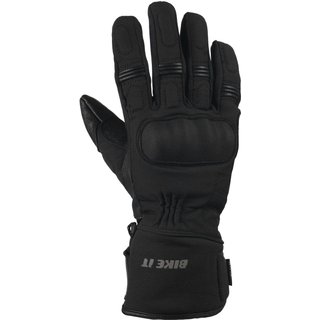 Bike It "Triple Black" All-Seasons Waterproof Motorcycle Glove