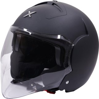 Axor Striker Open Face Motorcycle Helmet - Matt Black