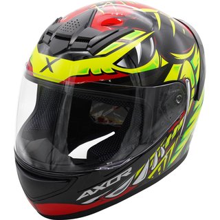 Axor Helmet Rage Full Face - Python Red Yellow Black Gloss