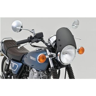 81722 - Daytona Aluminium Meter Visor With Bracket Set For Yamaha SR 400 2014-2016 - Black