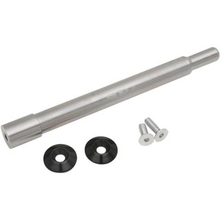 PYO:YAXLE-08-SM-B - Paul Yaffe Y-Axle Custom Front Axle Kit with Smooth Style Axle Cover For Harley Davidson FLHR 1584 2008-2011 Front - Black