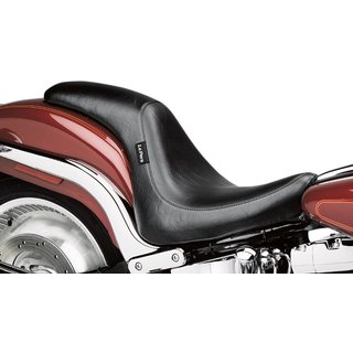LD-860 - LE Pera Full Length Silhouette 2 Up Seat For Harley Davidson FXSTD 1450 2000-2006 Plain - Black