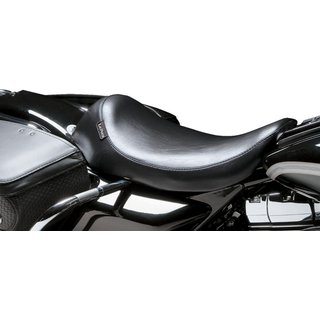 LH-857 - LE Pera Silhouette Solo Seat For Harley Davidson FLHT 1450 2002-2006 Smooth - Black