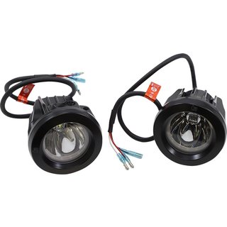 45009 - Ciro TAC-10 Light Cannons For Harley Davidson FLH 1868 ABS 2021 Black Clear