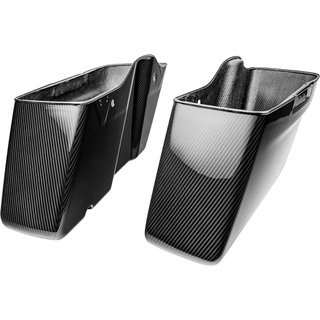 1020-SBTC-G - Slyfox Saddlebag Bottoms For Harley Davidson FLHR 1690 ABS 2014-2016 - Black/Gloss