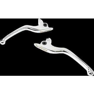 1014-XCXA-CH - Slyfox Clutch & Brake Levers Kit For Harley Davidson FLHR 1750 2017-2019 - Chrome