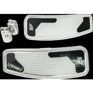 SF-906-01-2 - Slyfox Mini Floorboards For Harley Davidson FLDE 1750 ABS 2018-2020 - Silver