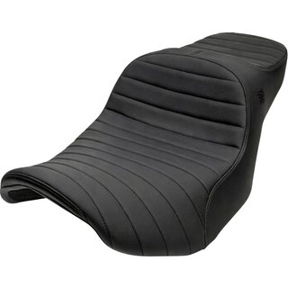 4729A - Slyfox Chariot Seat For Harley Davidson FLHX 1923 ABS 2024-2026 Black Logo/Classic Stitch - Black