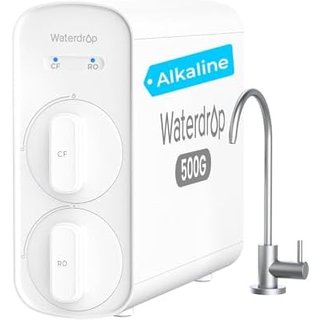 Waterdrop G5P500A Alkaline Mineral pH+ RO Water Filtration System, 500GPD