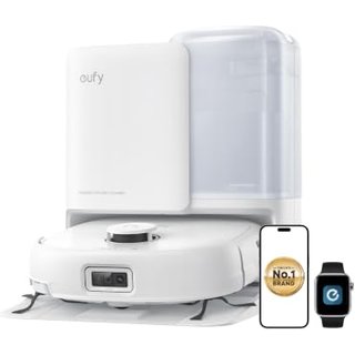 eufy E25 Omni, Robot Vacuum Cleaner with Mop,HydroJet Self-Clean Roller Mop