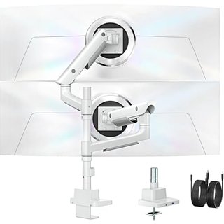 monTEK Dual Monitor Arm for 17-57inch up to 27kg Screen VESA 75/100,USB