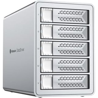 Yottamaster VN500C3 5 Bay USB C Hard Drive Enclosure for 2.5" & 3.5" SATA HDD/SSD, 10Gbps Daisy-Chain DAS Disk Array, Support 110TB (5x22TB) (Diskless
