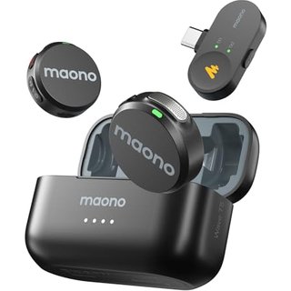 MAONO Wave T5 Wireless Lavalier Microphone for iPhone15/16/17 Android Phone