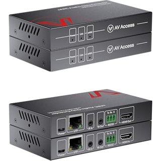 AV Access eARC & ARC Audio Extender Over Cat 5e/6/6a/7 Ethernet Cable Up to 100m/330ft, Audio Extender with 2-Way IR, RS232 & CEC, Ideal for Home Thea