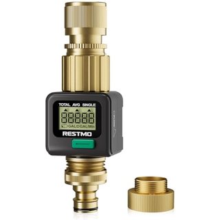 RESTMO Water Flow Meter with Brass Inlet & Outlet