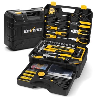 Enventor 419PCS Tool Kit, Home Repair Tool Set, Toolbox with Drawer
