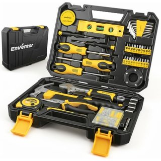 Enventor Tool Kit, 128PCS Home Repair Tool Set, Basic Hand Toolbox