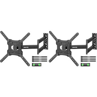 monTEK TV Wall Bracket for 23-65 Inch TVs, 728mm Extra Long Arm, Full Motion TV Wall Mount with Swivel & Tilt, Corner TV Bracket for Flat & Curved Scr