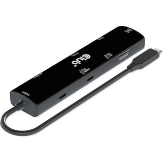 CLUB3D USB4â„¢ Gen3x2 Type-C. 6-in-1 Hub with HDMIâ„¢ 8K60Hz or 4K120Hz. 2