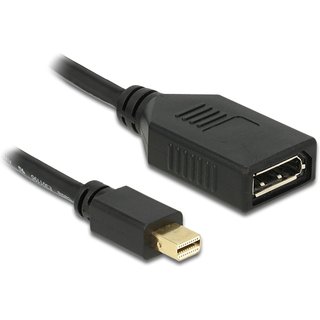 DeLOCK 65554 DisplayPort cable 0.21 m Mini DisplayPort Black