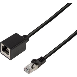LogiLink CQX033S networking cable Black 1 m Cat6a S/FTP (S-STP) Round