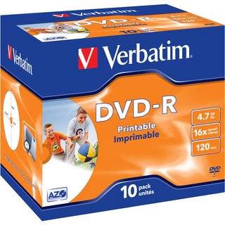 Verbatim 43521 blank DVD 4.7 GB DVD-R 10 pc(s)