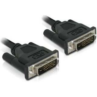 DeLOCK DVI 24+1 Cable 0.5m male/male DVI cable DVI-D Black