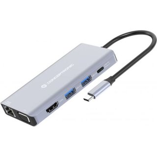 LevelOne Conceptronic DONN20G 10-in-1 USB 3.2 Gen 1 Docking Station; H