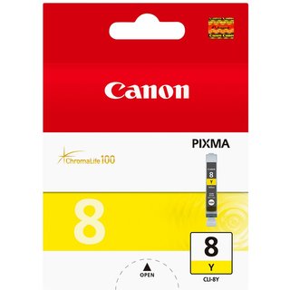 Canon 0623B001/CLI-8Y Ink cartridge yellow. 530 pages ISO/IEC 24711 13