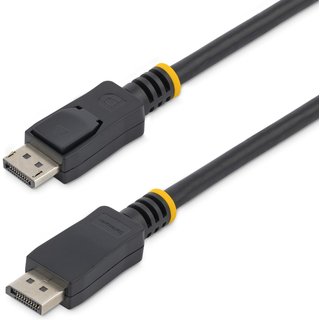 StarTech.com 50cm (1.6ft) DisplayPort 1.2 Cable - 4K x 2K Ultra HD VESA Certified DisplayPort Cable - Short DP to DP Cable for Monitor - Slim DP Video/Display Cord - Latching DP Connectors