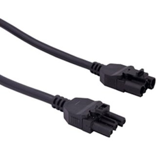 POWERDATA MALE TO FEMALE 3-POLE CONNECTOR LEAD 0.5M