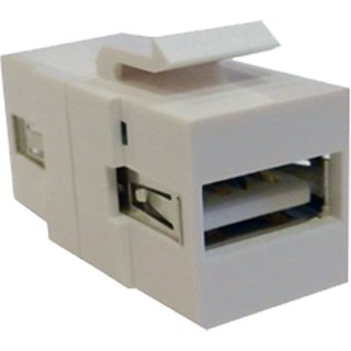 Cablenet USB 2.0 Type A Female - Female Keystone White