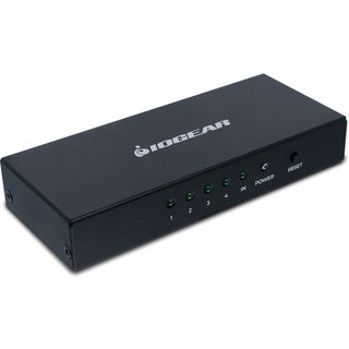 IOGEAR 8K 4-Port HDMI Splitter - 60 Hz to 60 Hz - 7680 x 4320 - 1 x HDMI In - 4 x HDMI Out - Metal